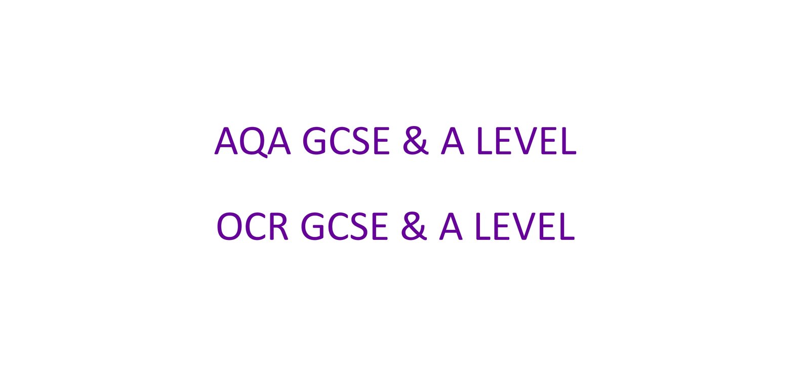AQA approved exam centre — GCSE and A Level
